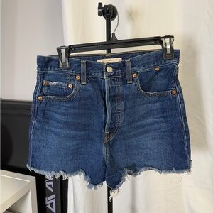 Levi's Dark Blue Jean Shorts